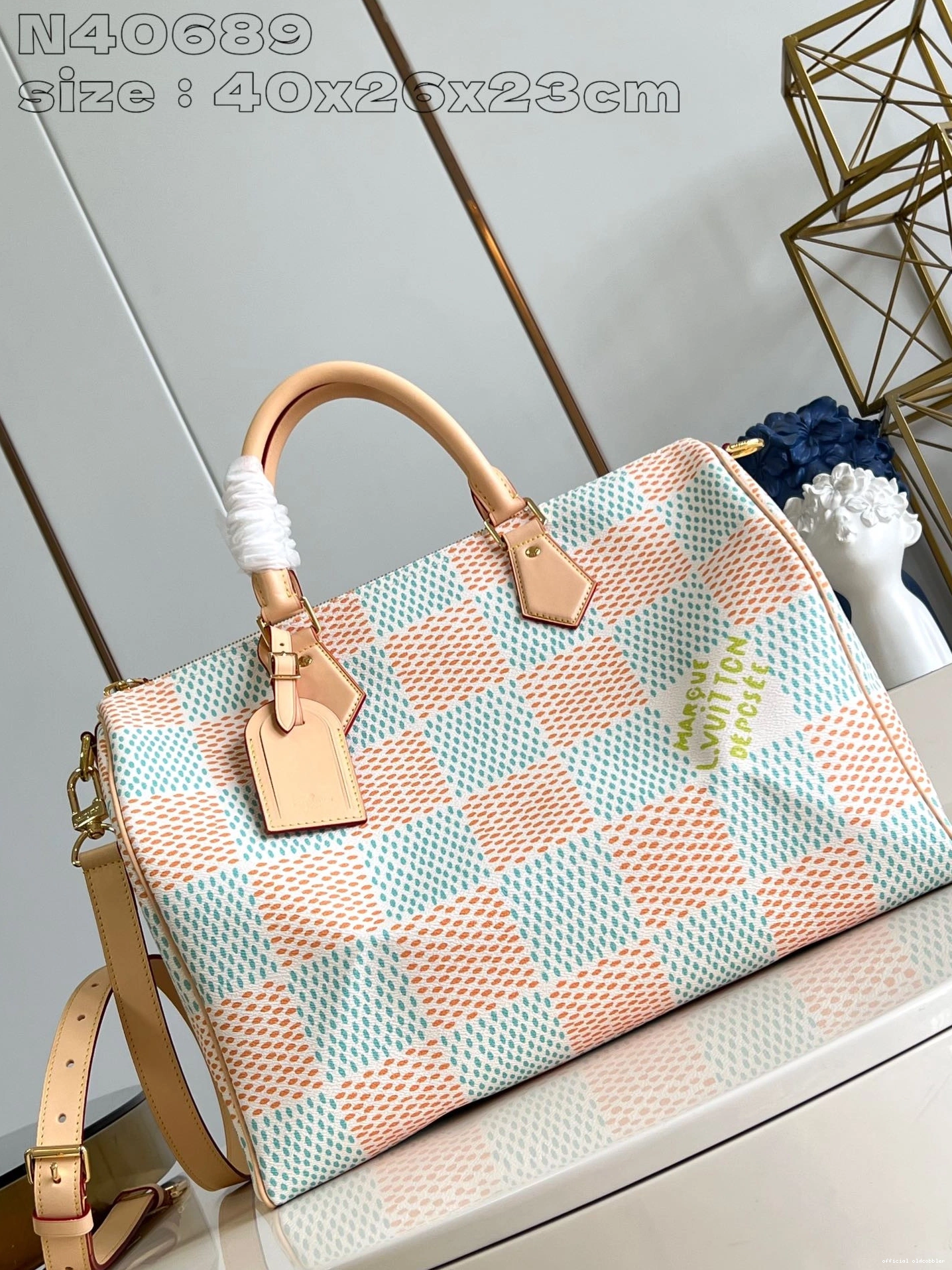 Official oldcobbler 40 Louis SPEEDY Vuitton 0811